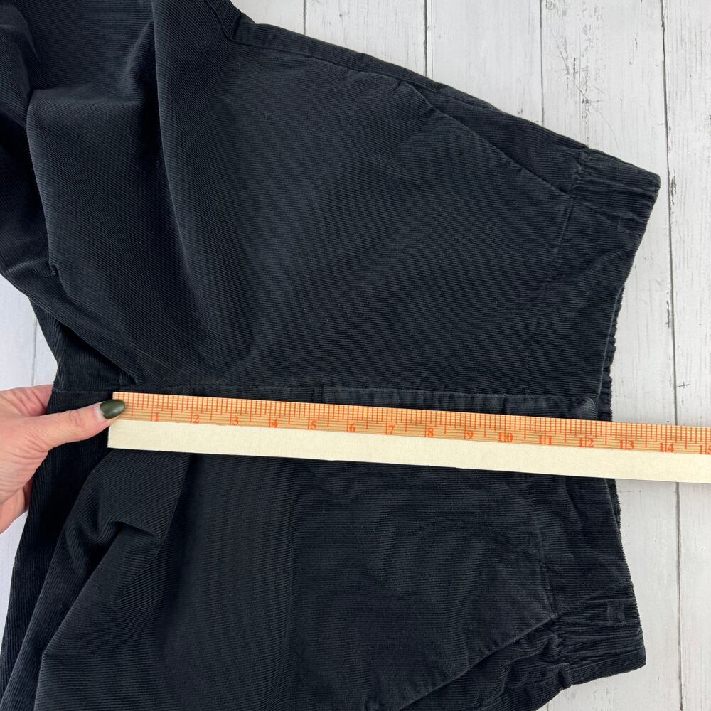 Pact Black Organic Corduroy Palazzo Pants High Rise Wide Leg Retro Size Small - Picture 13 of 16